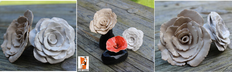 roseenceramique modeler des fleurs en terre